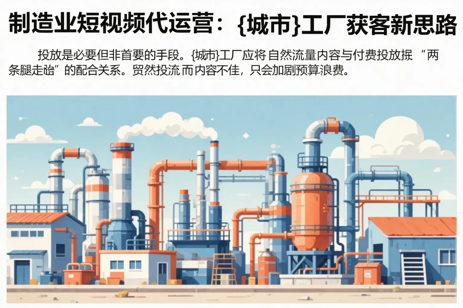 制造业短视频代运营：秦州工厂获客新思路